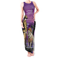 Australia Dog Heroes ANZAC Tank Maxi Dress Remembering All Animals In War Purple Poppies