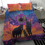 Australia Animals ANZAC Bedding Set Dog And Horse Heroes Also Served