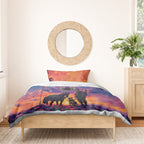 Australia Animals ANZAC Bedding Set Dog And Horse Heroes Also Served