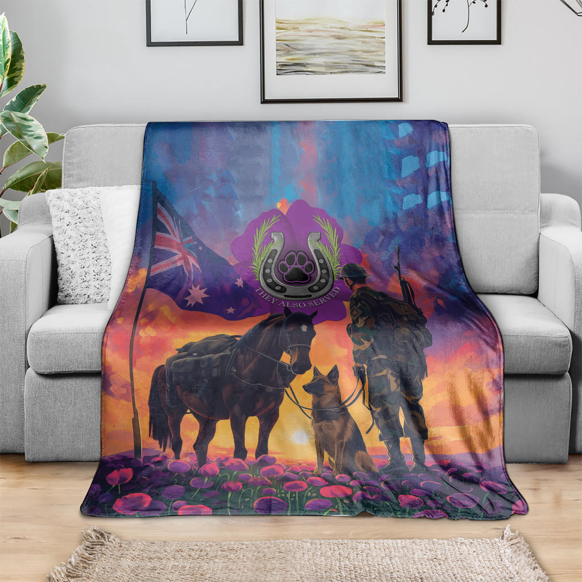 Australia Animals ANZAC Blanket Dog And Horse Heroes Also Served