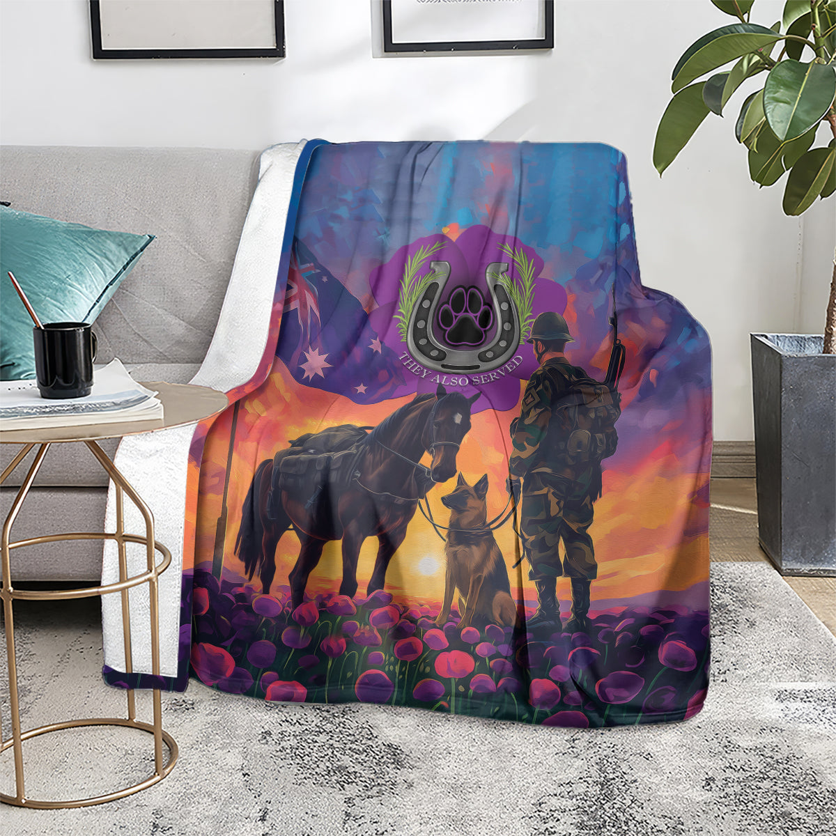 Australia Animals ANZAC Blanket Dog And Horse Heroes Also Served