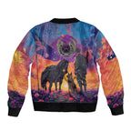 Australia Animals ANZAC Bomber Jacket Dog And Horse Heroes Also Served