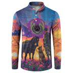 Australia Animals ANZAC Button Sweatshirt Dog And Horse Heroes Also Served