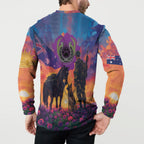 Australia Animals ANZAC Button Sweatshirt Dog And Horse Heroes Also Served