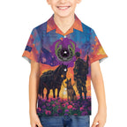 Australia Animals ANZAC Kid Hawaiian Shirt Dog And Horse Heroes Also Served