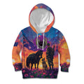 Australia Animals ANZAC Kid Hoodie Dog And Horse Heroes Also Served