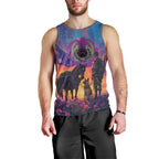 Australia Animals ANZAC Men Tank Top Dog And Horse Heroes Also Served