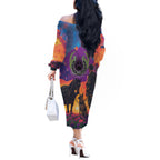 Australia Animals ANZAC Off The Shoulder Long Sleeve Dress Dog And Horse Heroes Also Served