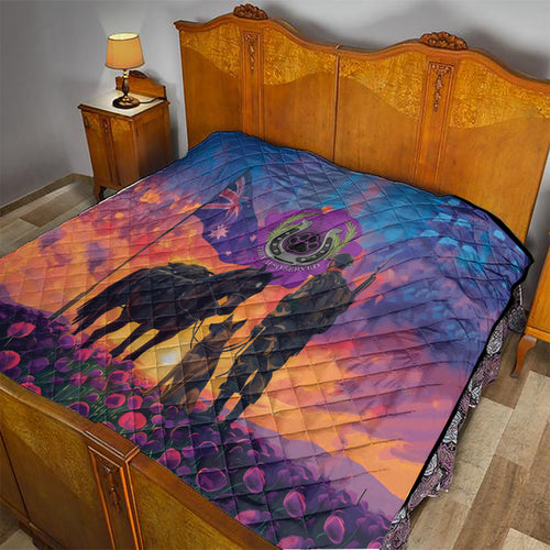 Australia Animals ANZAC Quilt Dog And Horse Heroes Also Served