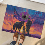 Australia Animals ANZAC Rubber Doormat Dog And Horse Heroes Also Served