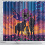 Australia Animals ANZAC Shower Curtain Dog And Horse Heroes Also Served