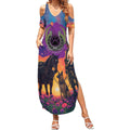 Australia Animals ANZAC Summer Maxi Dress Dog And Horse Heroes Also Served