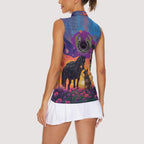 Australia Animals ANZAC Women Sleeveless Polo Shirt Dog And Horse Heroes Also Served