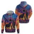 Australia Animals ANZAC Zip Hoodie Dog And Horse Heroes Also Served