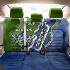 Personalised Cowboys And Raiders Rugby Back Car Seat Cover Sporty Version