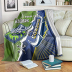 Personalised Cowboys And Raiders Rugby Blanket Sporty Version