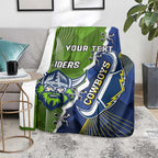 Personalised Cowboys And Raiders Rugby Blanket Sporty Version