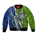 Personalised Cowboys And Raiders Rugby Bomber Jacket Sporty Version