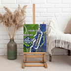 Personalised Cowboys And Raiders Rugby Canvas Wall Art Sporty Version