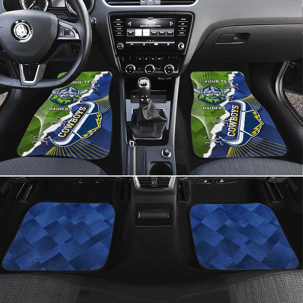 Personalised Cowboys And Raiders Rugby Car Mats Sporty Version