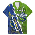 Personalised Cowboys And Raiders Rugby Family Matching Mermaid Dress and Hawaiian Shirt Sporty Version