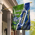 Personalised Cowboys And Raiders Rugby Garden Flag Sporty Version