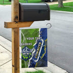 Personalised Cowboys And Raiders Rugby Garden Flag Sporty Version