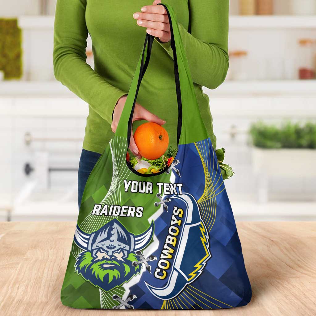 Cowboys And Raiders Rugby Grocery Bag Sporty Version
