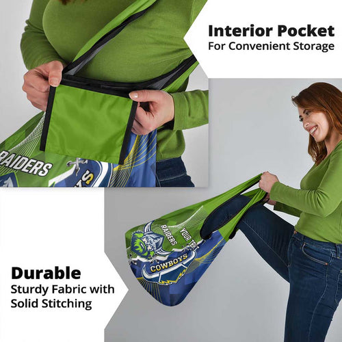 Cowboys And Raiders Rugby Grocery Bag Sporty Version