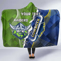 Personalised Cowboys And Raiders Rugby Hooded Blanket Sporty Version