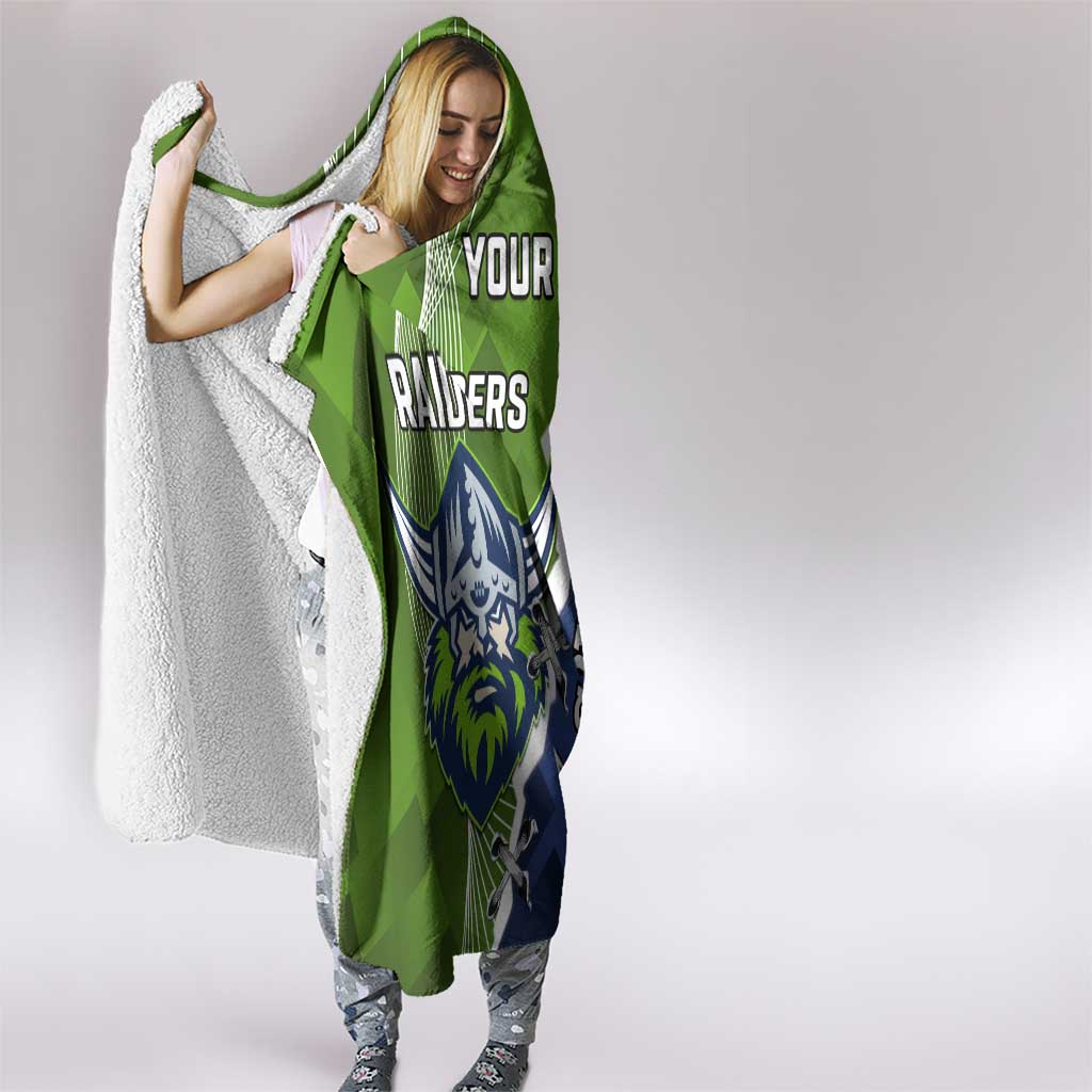 Personalised Cowboys And Raiders Rugby Hooded Blanket Sporty Version