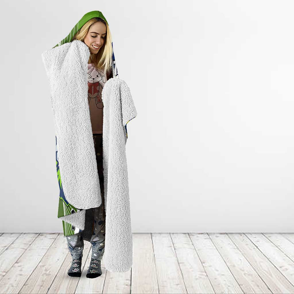 Personalised Cowboys And Raiders Rugby Hooded Blanket Sporty Version