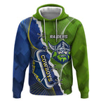 Personalised Cowboys And Raiders Rugby Hoodie Sporty Version