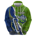 Personalised Cowboys And Raiders Rugby Hoodie Sporty Version
