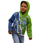 Personalised Cowboys And Raiders Rugby Kid Hoodie Sporty Version