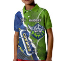Personalised Cowboys And Raiders Rugby Kid Polo Shirt Sporty Version