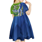 Personalised Cowboys And Raiders Rugby Kid Short Sleeve Dress Sporty Version