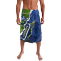 Personalised Cowboys And Raiders Rugby Lavalava Sporty Version