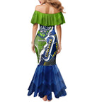 Personalised Cowboys And Raiders Rugby Mermaid Dress Sporty Version
