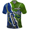 Personalised Cowboys And Raiders Rugby Polo Shirt Sporty Version