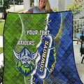 Personalised Cowboys And Raiders Rugby Quilt Sporty Version