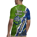 Personalised Cowboys And Raiders Rugby Rugby Jersey Sporty Version