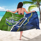 Personalised Cowboys And Raiders Rugby Sarong Sporty Version