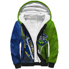 Personalised Cowboys And Raiders Rugby Sherpa Hoodie Sporty Version