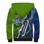 Personalised Cowboys And Raiders Rugby Sherpa Hoodie Sporty Version