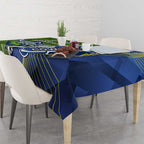 Personalised Cowboys And Raiders Rugby Tablecloth Sporty Version