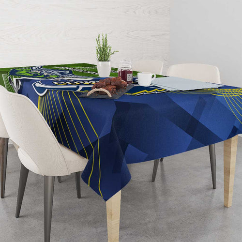 Personalised Cowboys And Raiders Rugby Tablecloth Sporty Version