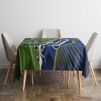 Personalised Cowboys And Raiders Rugby Tablecloth Sporty Version