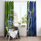 Personalised Cowboys And Raiders Rugby Window Curtain Sporty Version
