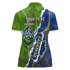 Personalised Cowboys And Raiders Rugby Women Polo Shirt Sporty Version